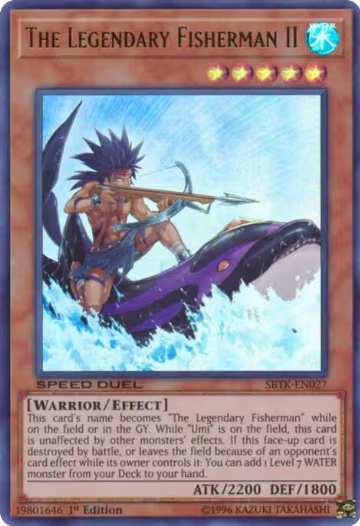 The Legendary Fisherman II (SBTK-EN027), Speed Duel: Trials of the Kingdom — Yu-Gi-Oh! card price