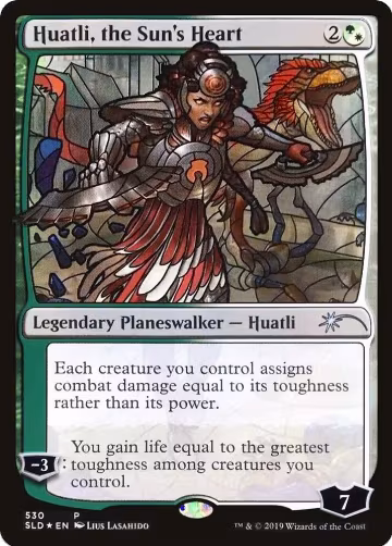 Huatli, the Sun's Heart (Stained Glass) (530), Secret Lair Drop Series — Magic card price