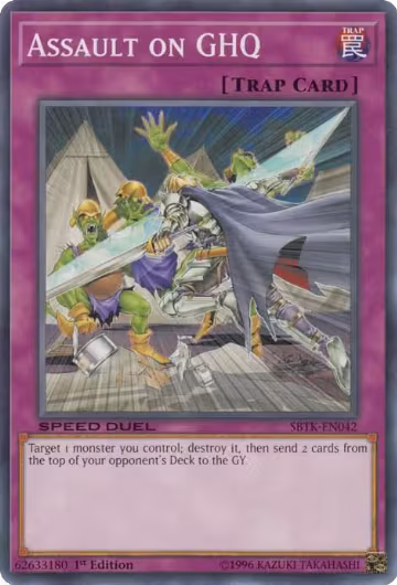 Assault on GHQ (SBTK-EN042), Speed Duel: Trials of the Kingdom — Yu-Gi-Oh! card price