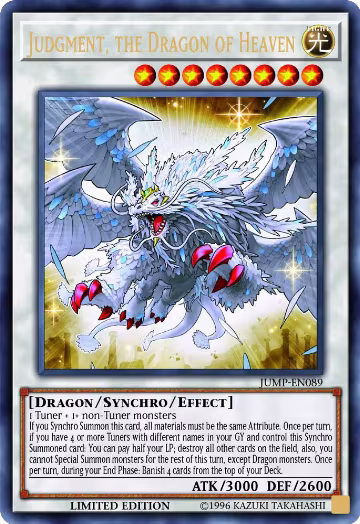 Judgment, the Dragon of Heaven (JUMP-EN089), Shonen Jump Magazine Promos — Yu-Gi-Oh! card price
