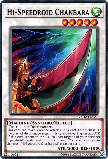 Hi-Speedroid Chanbara (OP12-EN021), OTS Tournament Pack 12 — Yu-Gi-Oh! card price