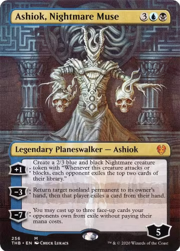 Ashiok, Nightmare Muse (Borderless) (256), Theros Beyond Death — Magic card price