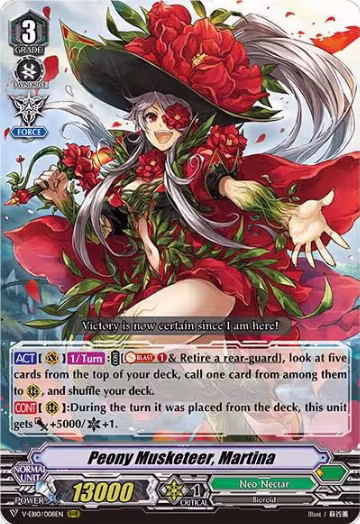 Peony Musketeer, Martina (V-EB10/008EN), V-EB10: The Mysterious Fortune — Vanguard card price