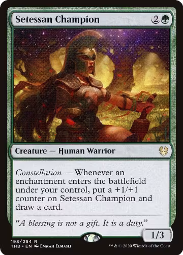Setessan Champion (198), Theros Beyond Death — Magic card price