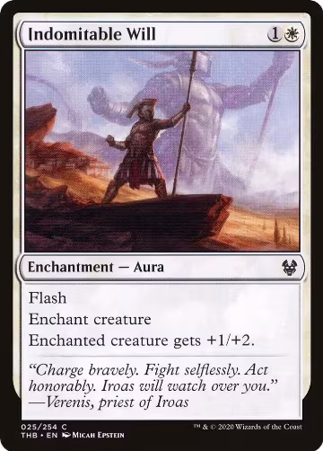 Indomitable Will (25), Theros Beyond Death — Magic card price