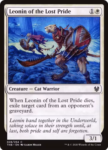 Leonin of the Lost Pride (28), Theros Beyond Death — Magic card price