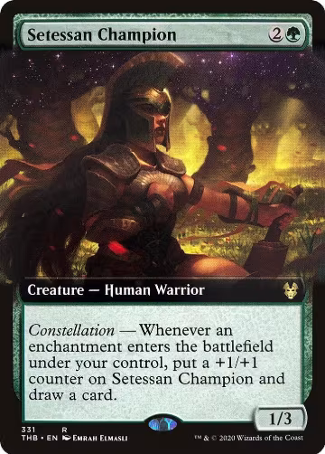 Setessan Champion (Extended Art) (331), Theros Beyond Death — Magic card price