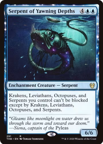 Serpent of Yawning Depths (291), Theros Beyond Death — Magic card price