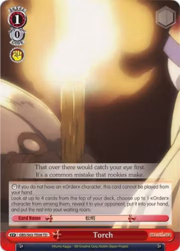 Torch (GBS/S63-TE08 TD), Goblin Slayer — Weiß Schwarz card price