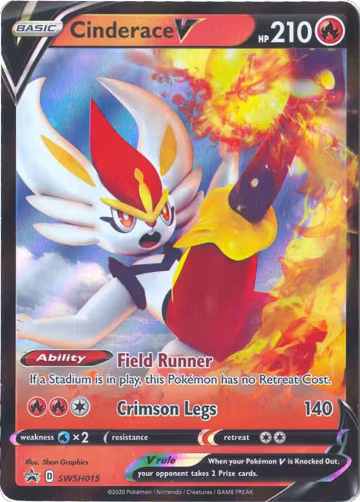Cinderace V - SWSH015 (SWSH015), Sword & Shield Promo Cards — Pokémon card price