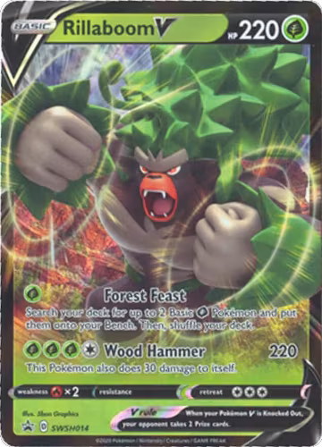 Rillaboom V - SWSH014 (SWSH014), Sword & Shield Promo Cards — Pokémon card price