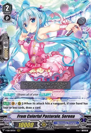 From Colorful Pastorale, Serena (V-EB11/007EN), V-EB11: Crystal Melody — Vanguard card price