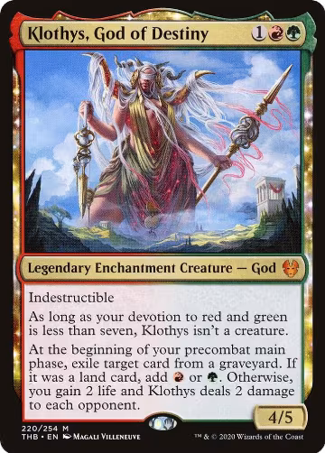 Klothys, God of Destiny (220), Theros Beyond Death — Magic card price