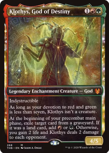 Klothys, God of Destiny (Showcase) (268), Theros Beyond Death — Magic card price