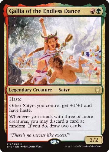 Gallia of the Endless Dance (217), Theros Beyond Death — Magic card price