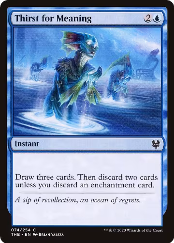 Thirst for Meaning (74), Theros Beyond Death — Magic card price
