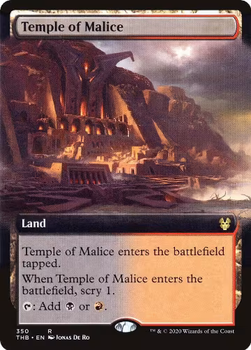 Temple of Malice (Extended Art) (350), Theros Beyond Death — Magic card price