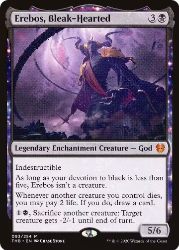 Erebos, Bleak-Hearted (93), Theros Beyond Death — Magic card price