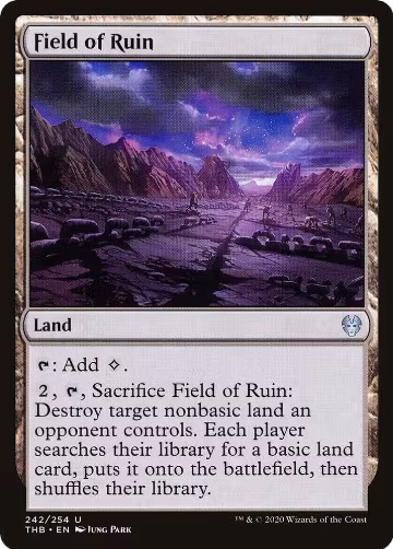 Field of Ruin (242), Theros Beyond Death — Magic card price