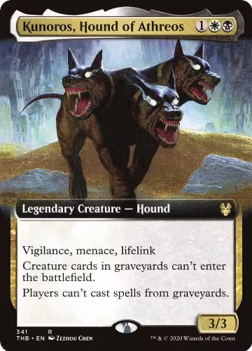 Kunoros, Hound of Athreos (Extended Art) (341), Theros Beyond Death — Magic card price
