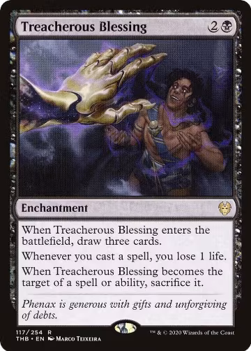 Treacherous Blessing (117), Theros Beyond Death — Magic card price