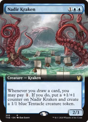Nadir Kraken (Extended Art) (305), Theros Beyond Death — Magic card price