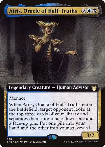 Atris, Oracle of Half-Truths (Extended Art) (333), Theros Beyond Death — Magic card price