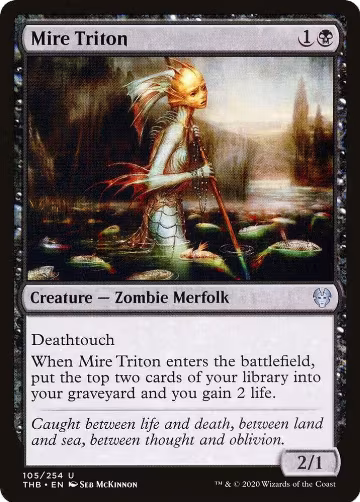 Mire Triton (105), Theros Beyond Death — Magic card price