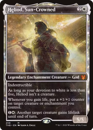 Heliod, Sun-Crowned (Showcase) (259), Theros Beyond Death — Magic card price
