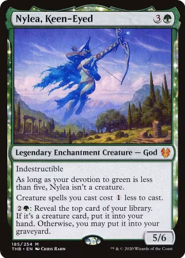 Nylea, Keen-Eyed (185), Theros Beyond Death — Magic card price