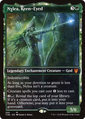 Nylea, Keen-Eyed (Showcase) (266), Theros Beyond Death — Magic card price