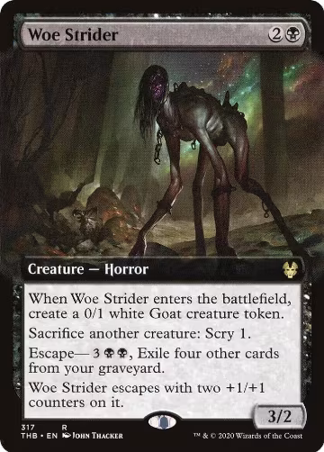 Woe Strider (Extended Art) (317), Theros Beyond Death — Magic card price