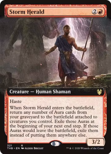 Storm Herald (Extended Art) (321), Theros Beyond Death — Magic card price