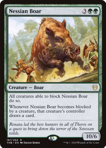Nessian Boar (181), Theros Beyond Death — Magic card price