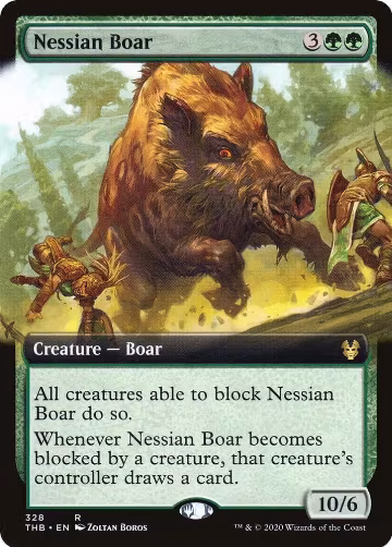 Nessian Boar (Extended Art) (328), Theros Beyond Death — Magic card price