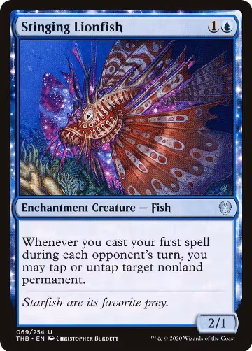 Stinging Lionfish (69), Theros Beyond Death — Magic card price