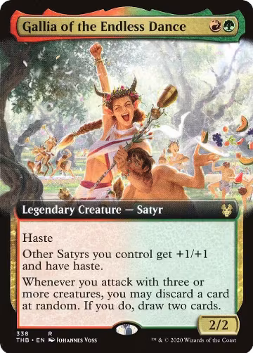 Gallia of the Endless Dance (Extended Art) (338), Theros Beyond Death — Magic card price