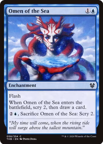 Omen of the Sea (58), Theros Beyond Death — Magic card price