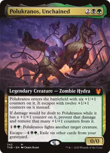 Polukranos, Unchained (Extended Art) (342), Theros Beyond Death — Magic card price