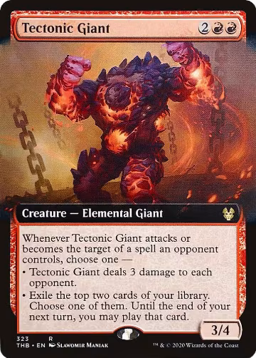 Tectonic Giant (Extended Art) (323), Theros Beyond Death — Magic card price