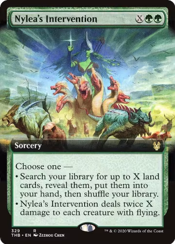Nylea's Intervention (Extended Art) (329), Theros Beyond Death — Magic card price