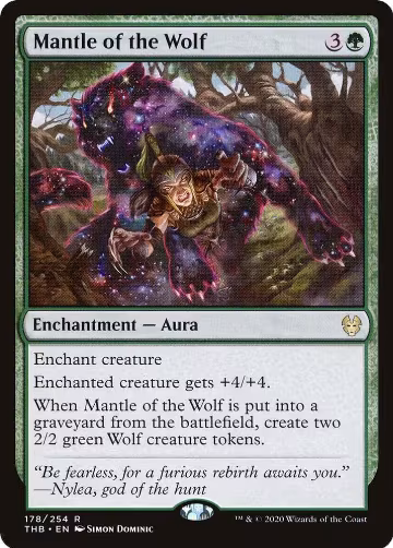 Mantle of the Wolf (178), Theros Beyond Death — Magic card price