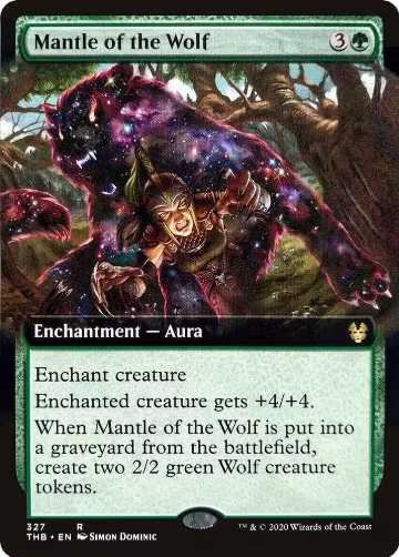 Mantle of the Wolf (Extended Art) (327), Theros Beyond Death — Magic card price