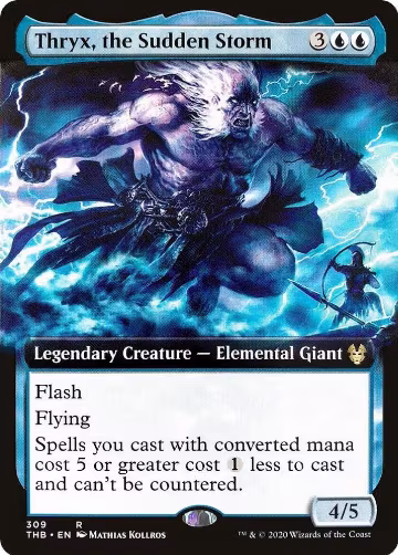 Thryx, the Sudden Storm (Extended Art) (309), Theros Beyond Death — Magic card price