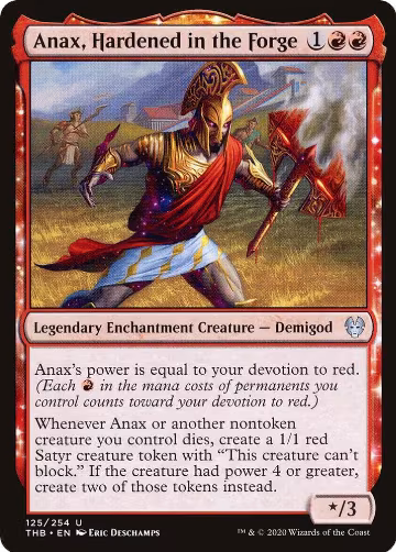 Anax, Hardened in the Forge (125), Theros Beyond Death — Magic card price
