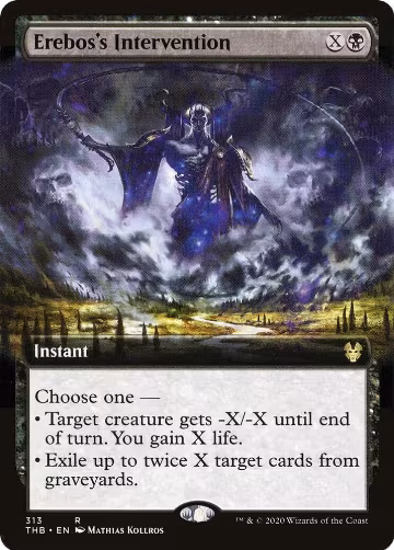 Erebos's Intervention (Extended Art) (313), Theros Beyond Death — Magic card price