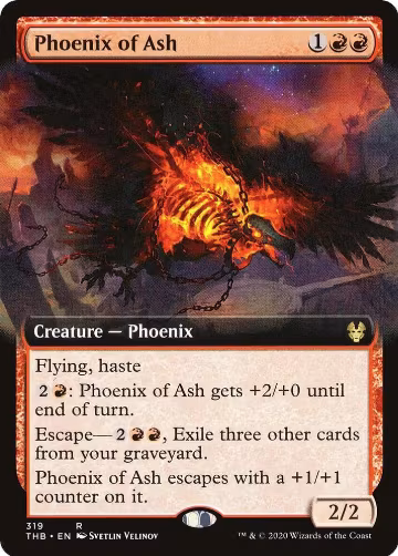 Phoenix of Ash (Extended Art) (319), Theros Beyond Death — Magic card price