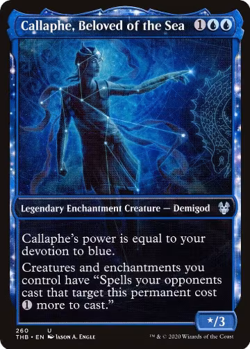 Callaphe, Beloved of the Sea (Showcase) (260), Theros Beyond Death — Magic card price