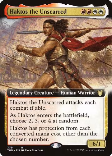 Haktos the Unscarred (Extended Art) (339), Theros Beyond Death — Magic card price