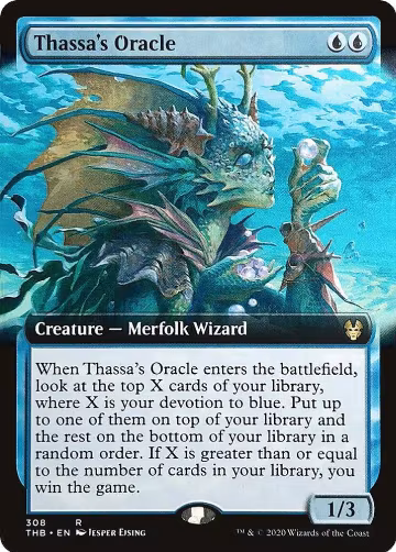 Thassa's Oracle (Extended Art) (308), Theros Beyond Death — Magic card price